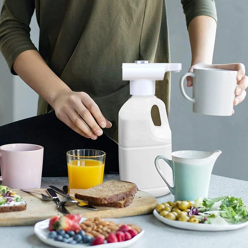 DM Automatic Drink Dispenser, Milk Dispenserfor Fridge Gallon, USB Rechargeable Food-Grade Touchless Beverage Dispenser-Electric Beer Tap with Date Recorder, Micro-Switch Sealing Cover, Cleaning Brush - Image 2